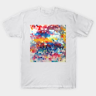 Geometric Oil Rainbow T-Shirt